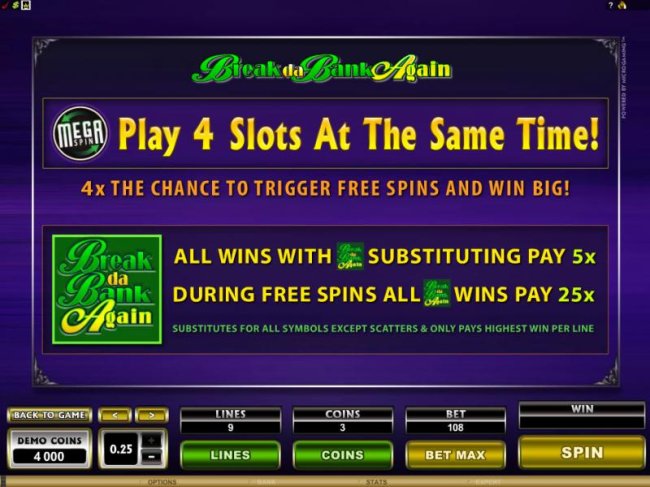 Free Slots 247 - all wins with wild symbol  substituting pay 5x