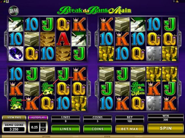 here is an example of playing 4 games at once with one game winning a jackpot by Free Slots 247