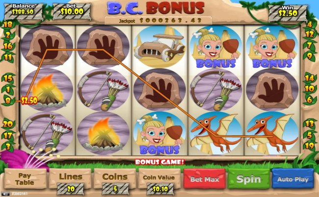 B. C. Bonus screenshot