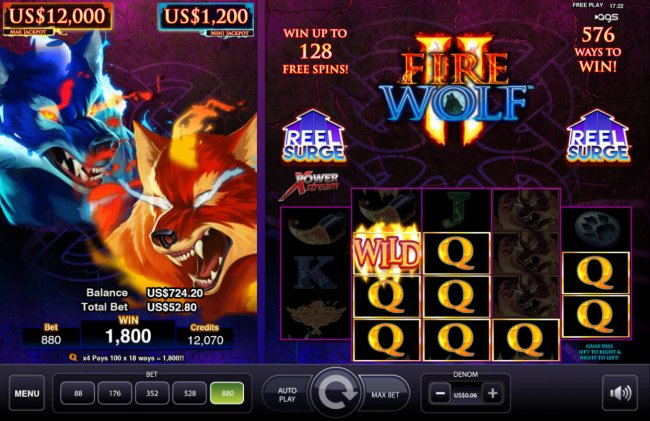 Fire Wolf II by Free Slots 247