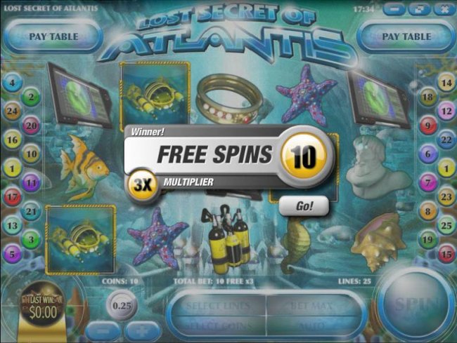 Play Lost Secret of Atlantis Slot Machine Free with No Download