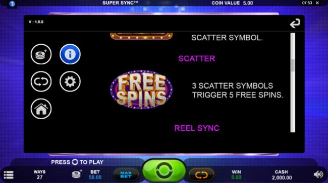 Free Slots 247 image of Super Sync