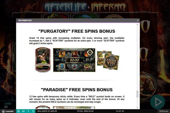 Free Slots 247 - Purgatory Free Spins Bonus