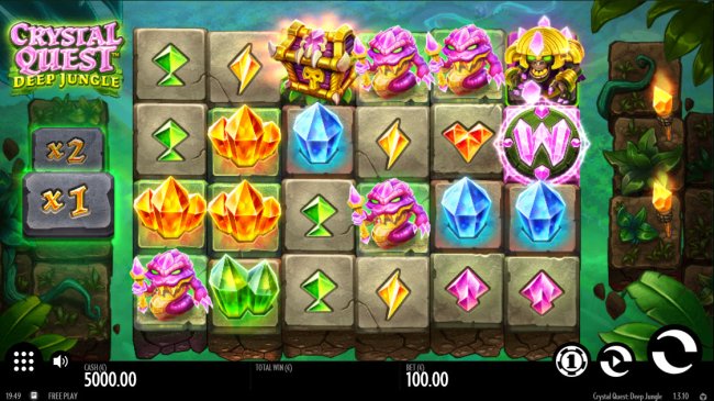 Crystal Quest Deep Jungle by Free Slots 247