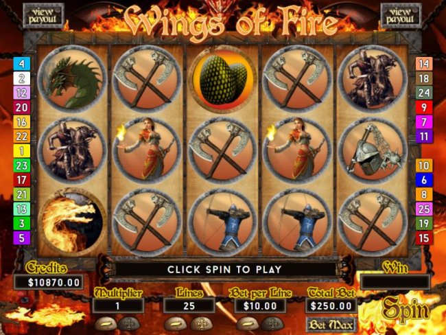 Wings of Fire by Free Slots 247