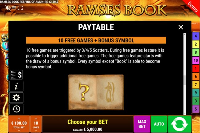 Free Slots 247 image of Ramses Book Respins of Amun Re
