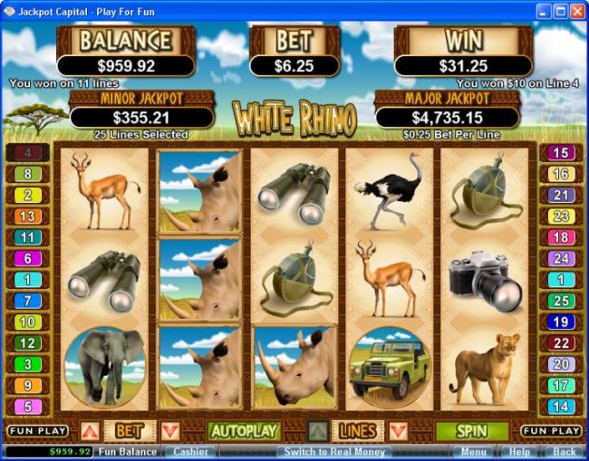 Free Slots 247 image of White Rhino