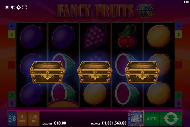 Fancy Fruits Golden Nights screenshot