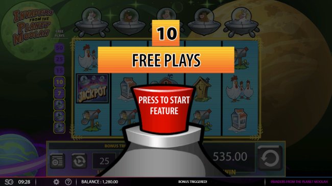 Free Slots 247 image of Invaders from the Planet Moolah