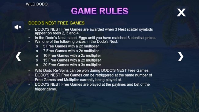 Free Slots 247 - Dodos Nest Free Games Rules