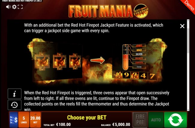 Fruit Mania Red Hot Fire Pot screenshot