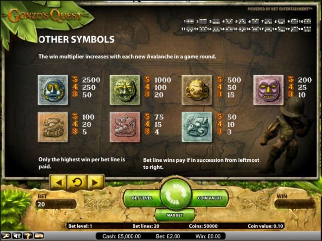 Gonzo's Quest screenshot