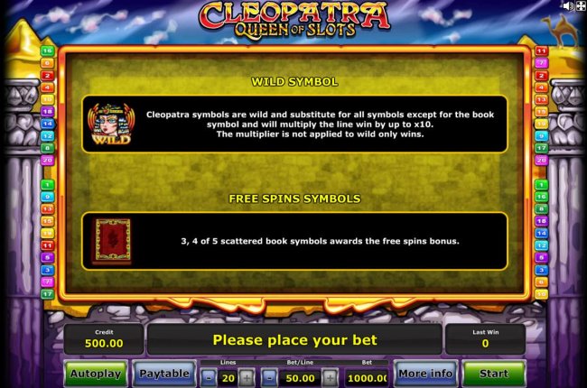 Images of Cleopatra Queen of Slots