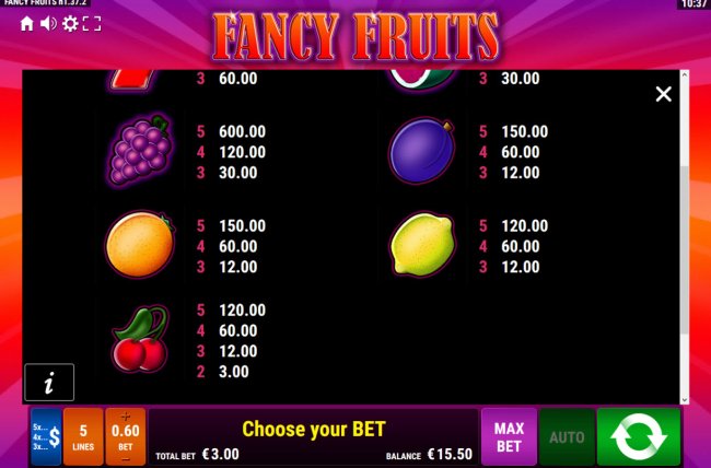 Fancy Fruits screenshot