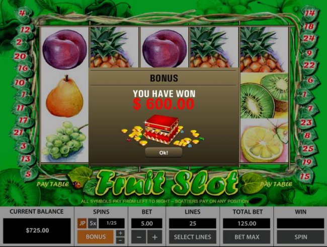 Images of Fruit Slot 25 Lines