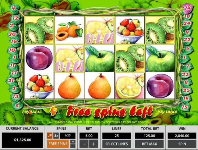 Images of Fruit Slot 25 Lines