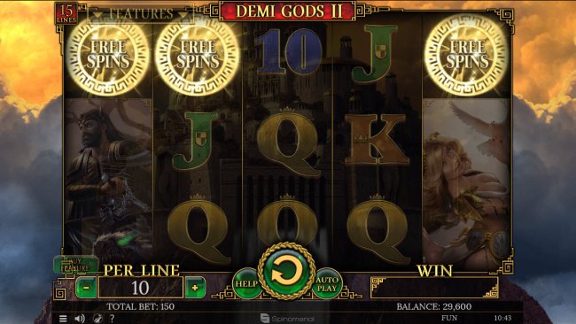 Demi Gods II 15 Lines screenshot