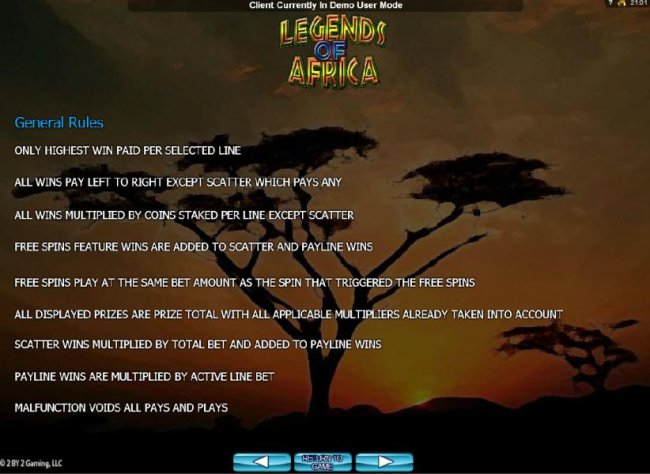 Legends of Africa by Free Slots 247