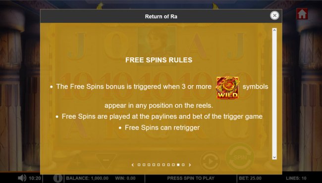 Free Spin Feature Rules - Free Slots 247