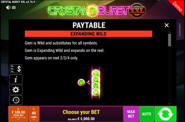 Crystal Burst XXL by Free Slots 247