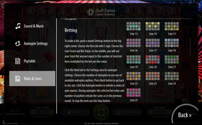 Free Slots 247 - Payline Diagrams 13-25