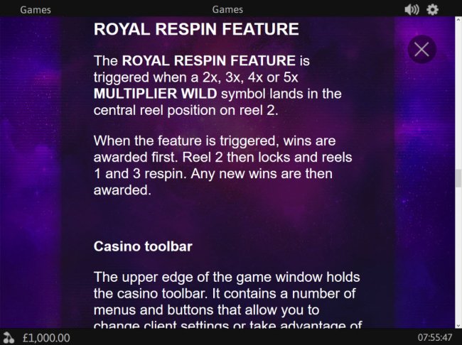 Royal Respin Deluxe by Free Slots 247