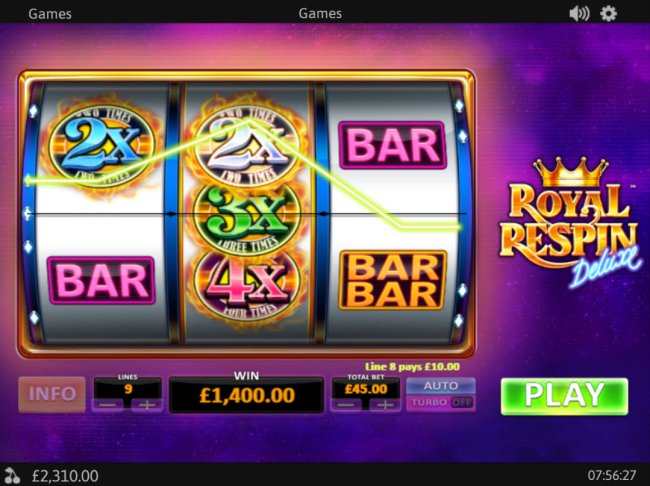 Multiple winning paylines triggers a big win - Free Slots 247
