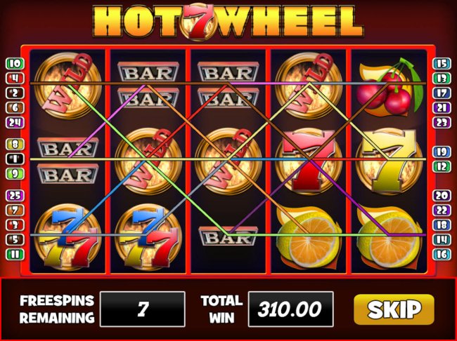 Hot 7 Wheel screenshot