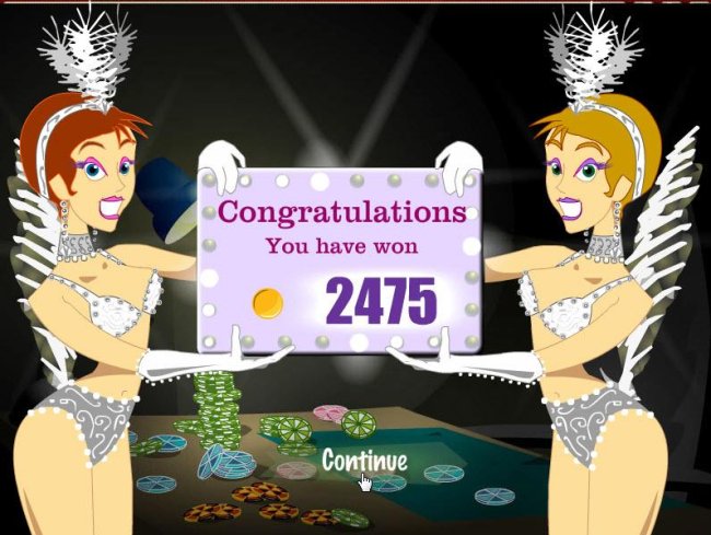 bonus feature pays out a total of 2475 coins for a big win - Free Slots 247