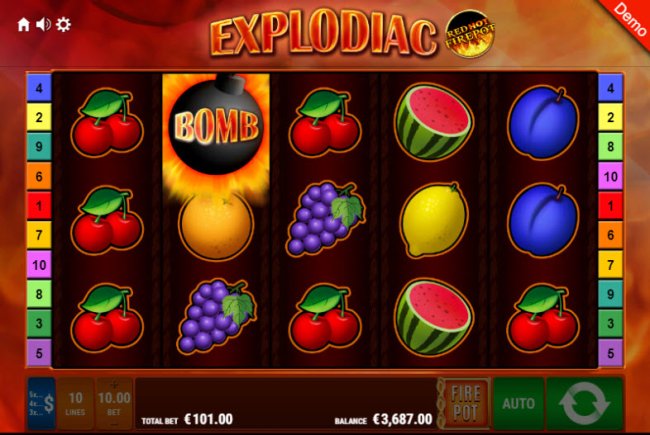 Free Slots 247 image of Explodiac Red Hot Firepot