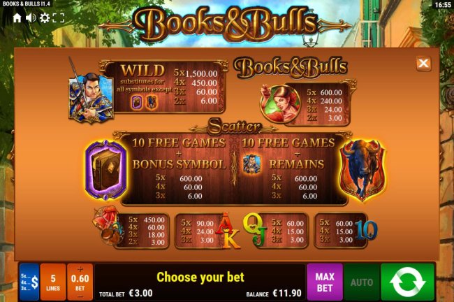 Free Slots 247 image of Books & Bulls