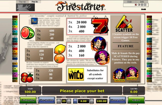 Free Slots 247 image of Firestarter