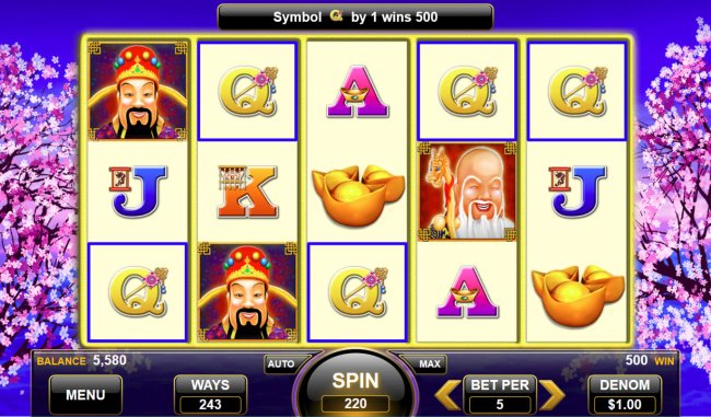 A winning five of a kind by Free Slots 247
