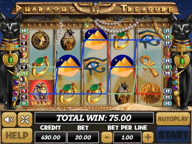 Pharaoh's Treasure by Free Slots 247