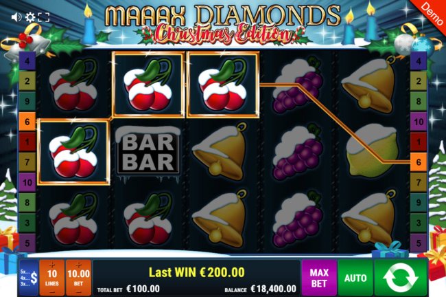 Maaax Diamonds Christmas Edition by Free Slots 247