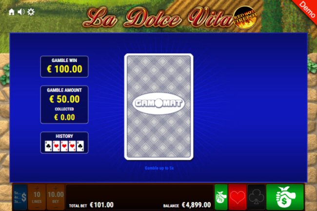 Red or Black Gamble Feature - Free Slots 247