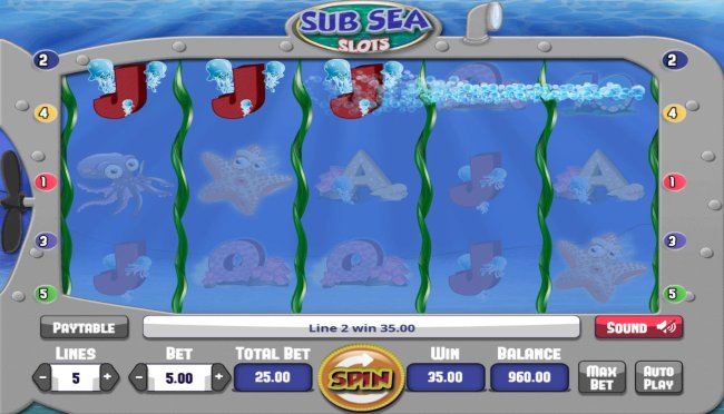 Sub Sea Slots screenshot