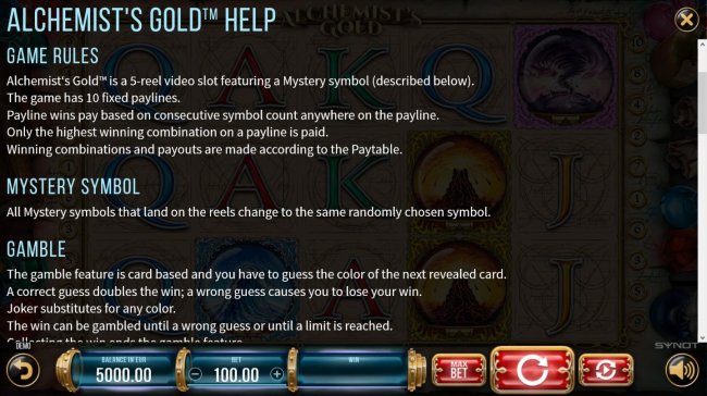 Alchemist's Gold screenshot