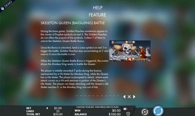 Skeleton Queen Battle Feature Rules by Free Slots 247