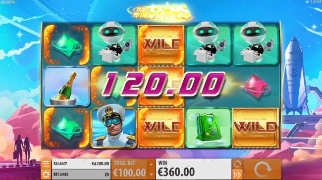 Stacked wilds trigger multiple winning paylines - Free Slots 247