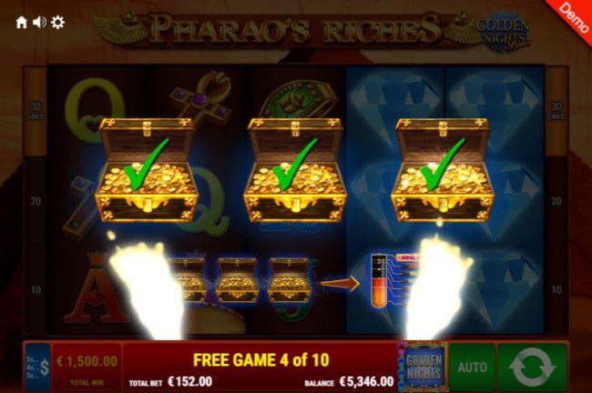 Free Slots 247 image of Pharao's Riches Golden Nights Bonus