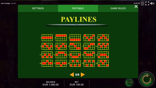 Paylines 1-20 by Free Slots 247