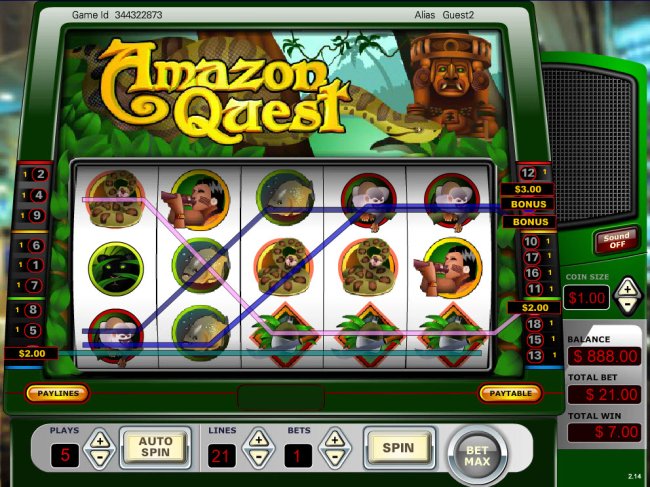 Free Slots 247 image of Amazon Quest