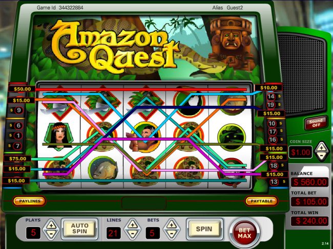 Free Slots 247 image of Amazon Quest