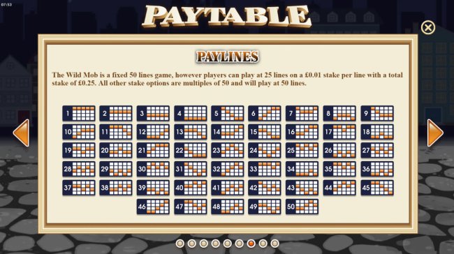 Paylines 1-50 by Free Slots 247
