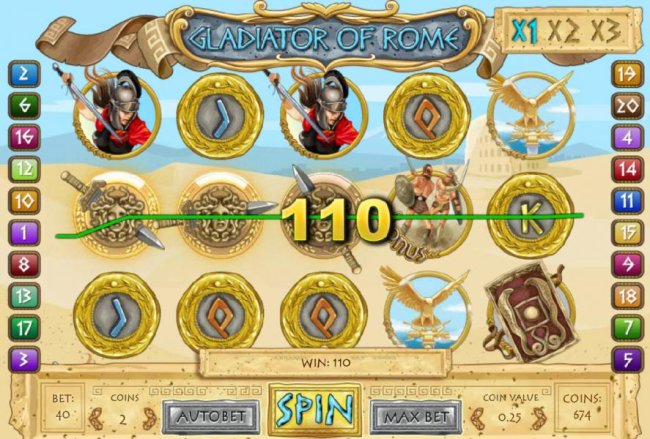 Gladiator of Rome by Casino Bonus Lister