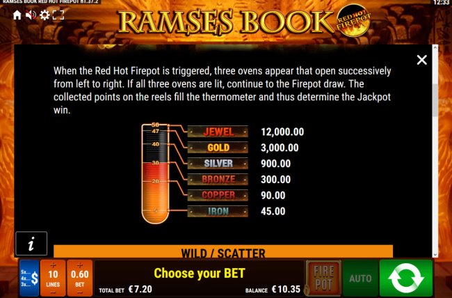Free Slots 247 image of Ramses Book Red Hot Firepot