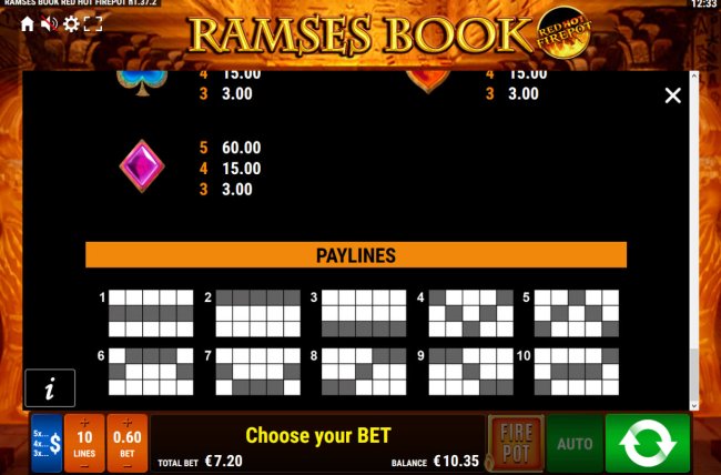 Ramses Book Red Hot Firepot by Free Slots 247