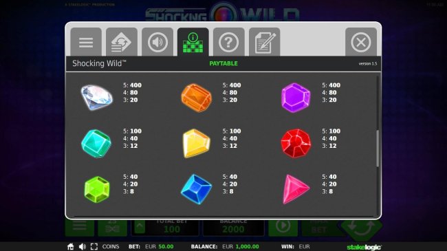 Free Slots 247 - Low value game symbols paytable.
