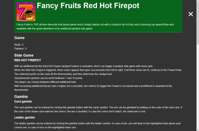 Images of Fancy Fruits Red Hot Firepot